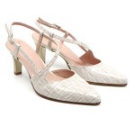 Emmanuelle pump beige leder 20033